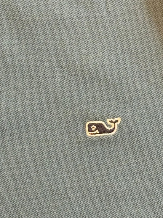 Vineyard Vines Blue Polo with Pink and Orange Surfboard Embroidery - Picture 3 of 5